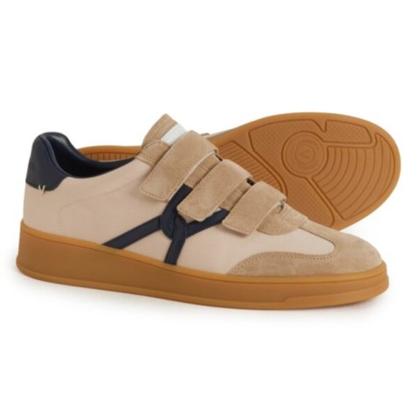 NEW NIB Veronica Beard Reagan Mixed Leather Triple-Grip Sneakers $295 MSRP - Picture 6 of 11